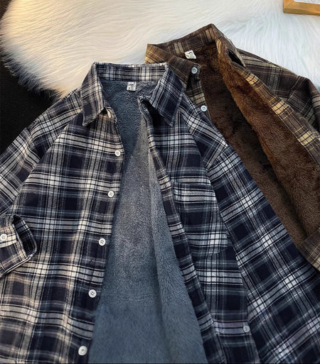 Ariane Fleece Oversized Woolen Shirt