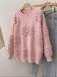 Canna Floral Pearl Woolen Sweater