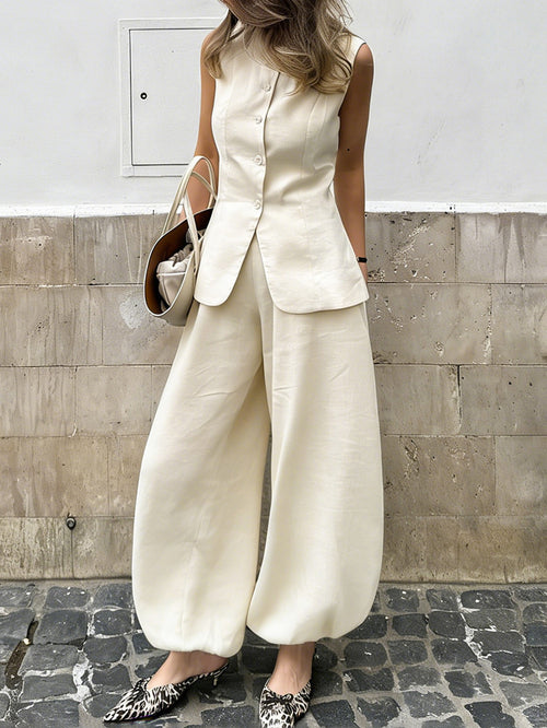 Yvette Vest Coord Pant Set