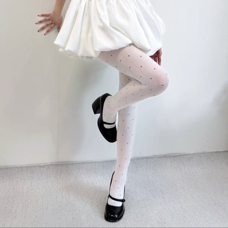 Hedda Polka Pantyhose Stocking