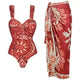 Opaline Printed Swimsuit With Sarong