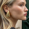 Luna Tear Drop Earring - Golden / FS