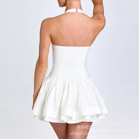 Izetta Halterneck Mini Dress