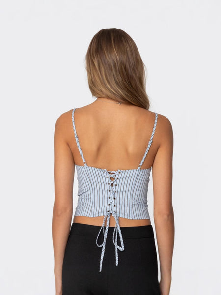 Avni Stripe Corset Top