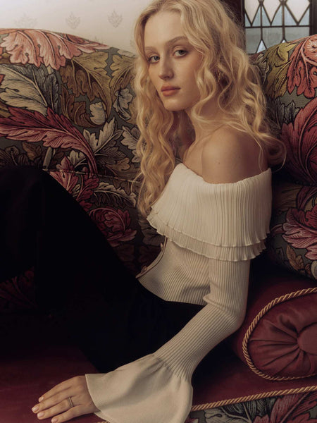 Maelie Off Shoulder Knit Top