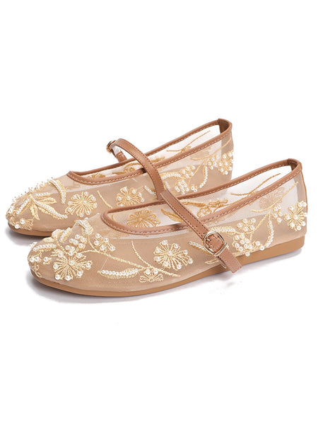 Fairy Embroidered Rhinestone Ballet
