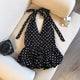 Amelia Halterneck Polka Top