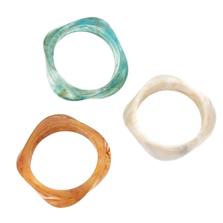 Fifi 3Pcs Irregular Square Bracelet Set