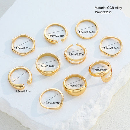 Kyla 10Pcs Ring Set