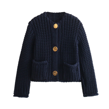 Elian Woolen Buttoned Cardigan