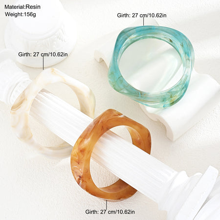 Fifi 3Pcs Irregular Square Bracelet Set