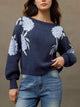 Ivano Floral Woolen Sweater