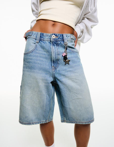 Bling High Rise Loose Jorts