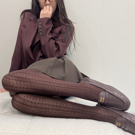 Liva Vertical Pantyhose Stocking