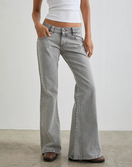 Fade Mid Rise Loose Jeans