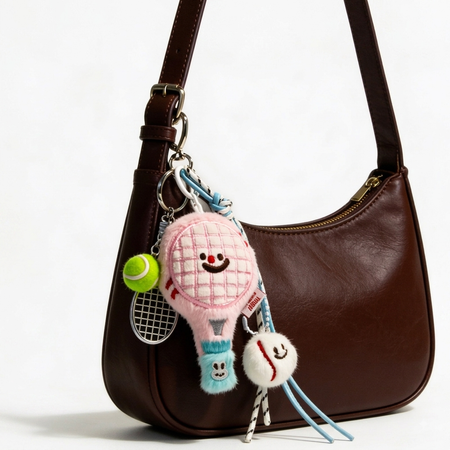 Tennis Racket Bag Charm