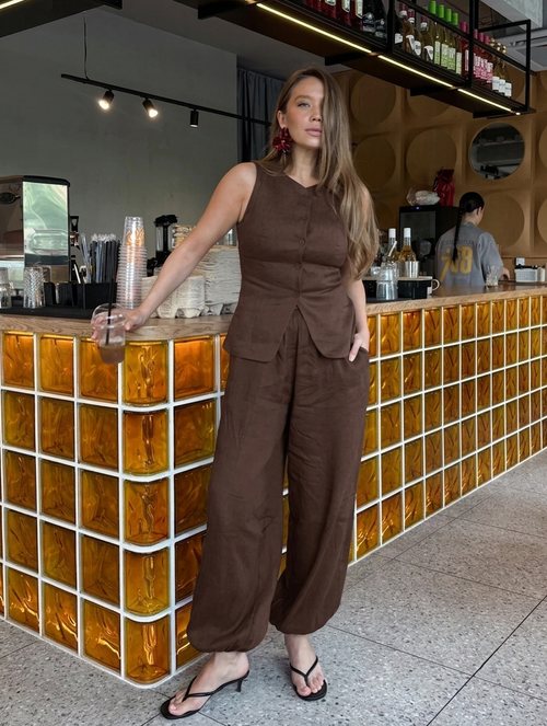 Yvette Vest Coord Pant Set