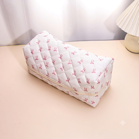 Blush Bow Hair Tool Pouch