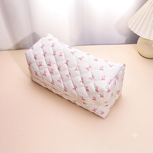 Blush Bow Hair Tool Pouch