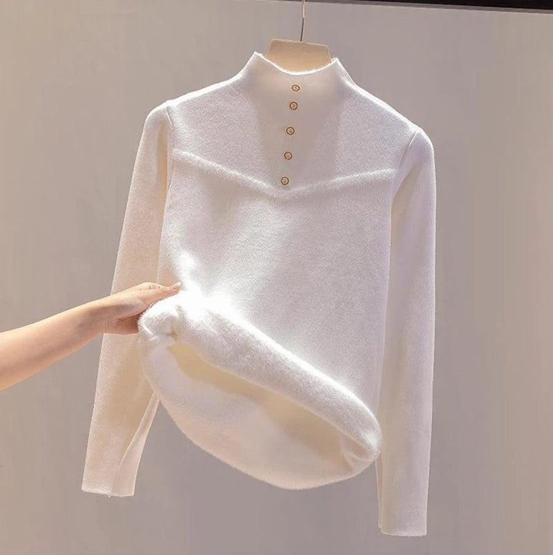 Andrea Fleece Turtleneck Sweater - Alamode By Akanksha