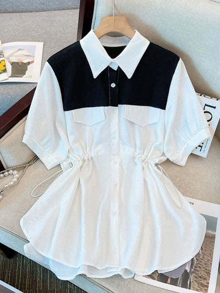 Black - Pamela Patchwork Statement Dress