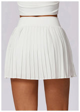Lia Tenniscore Trendy Short Skirts In White