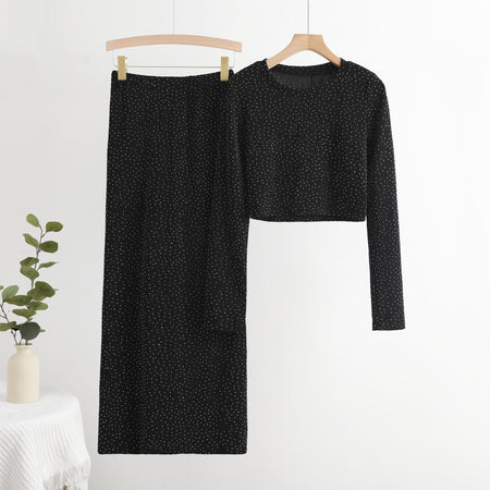 Black - Cerise Luxe Party 2 Piece Set