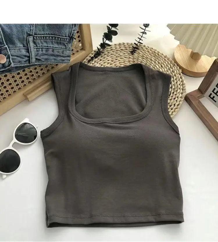 Kelly Tank Tops with Inbuilt Bra - Alamode By Akanksha