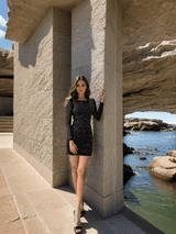 Alexandra Embellished Luxe Collection Mini Dress - Swipe for video - Alamode By Akanksha