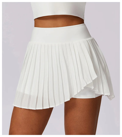 Lia Tenniscore Trendy Short Skirts In White
