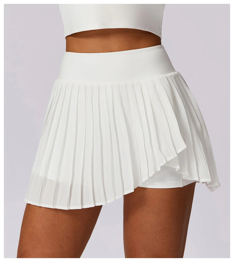 Lia Tenniscore Trendy Short Skirts In White