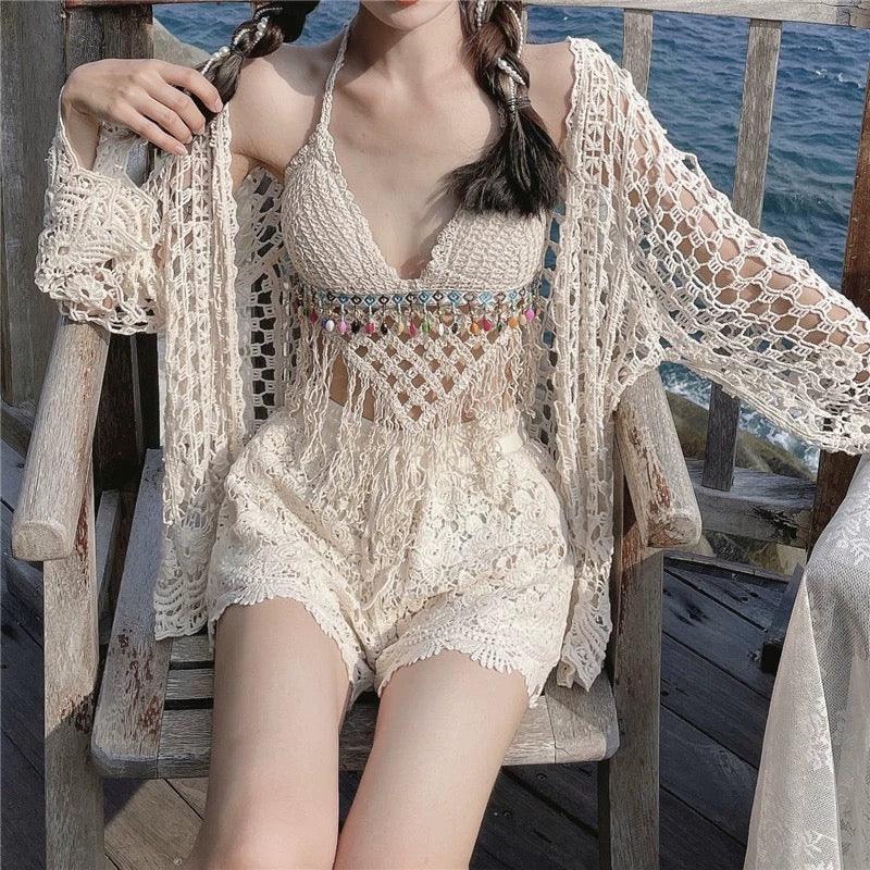 Sally 3 Piece Coord Set - Resortwear Set - Alamode By Akanksha