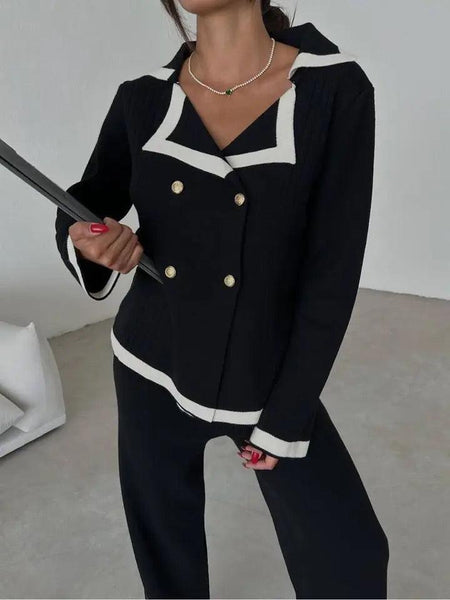 Black - Kelly Woolen Coord Set