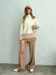 Ariana Striped Premium Winter Coord Set - Tracksuit