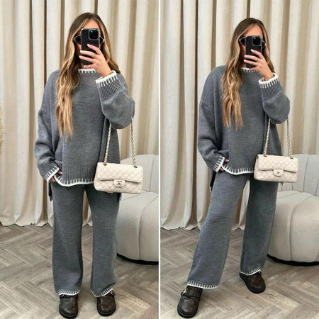 Grey - Palmer Knitted Coord Set