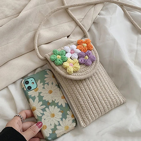 Biscotti Floral Summer Jute Bag