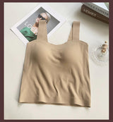 Mariam Tank Tops with Inbuilt Bra - Alamode By Akanksha