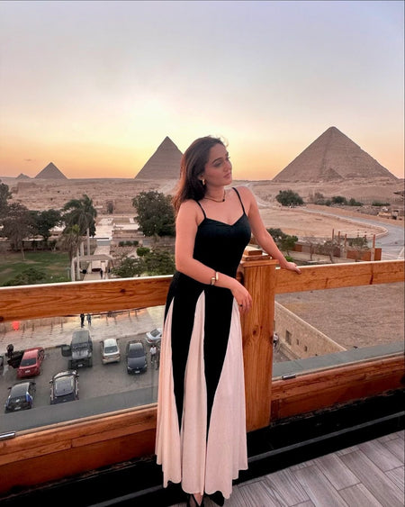 Beige - Louve Statement Maxi Dress