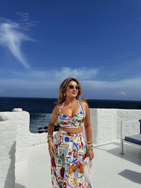 Feli Summer Coord Set In Multicolor