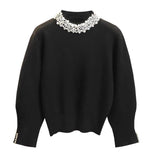 Femella Pearl Detail Luxe Sweater - Alamode By Akanksha