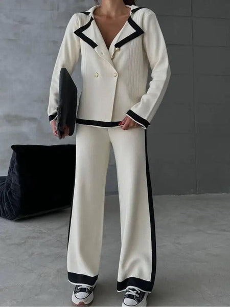 White - Kelly Woolen Coord Set