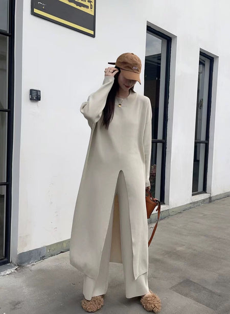 Beige - Beccy Statement Winter Coord Set- Tracksuit