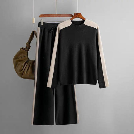 Black - Ausha Knitted Coord Set