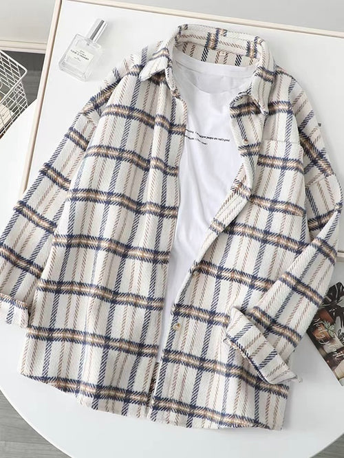Tansy Flannel Shirt In Beige
