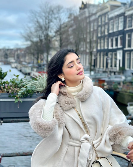 Violetta Premium Winter Capes with Fur Detailing