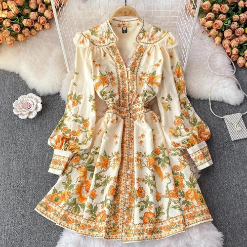 Sunshine Summer Vintage Dress in Yellow - Alamode By Akanksha