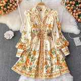 Sunshine Summer Vintage Dress in Yellow - Alamode By Akanksha
