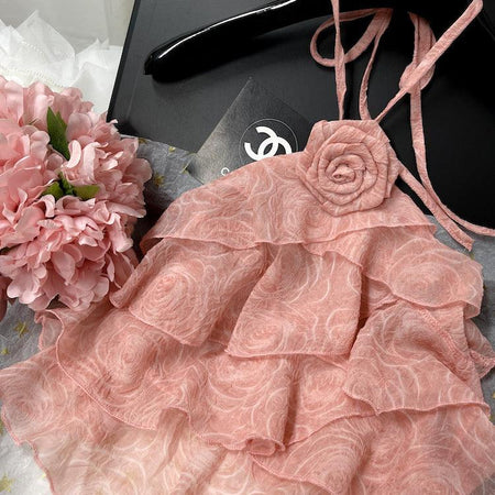 Reya Ruffled Rosette Blouse - Alamode By Akanksha