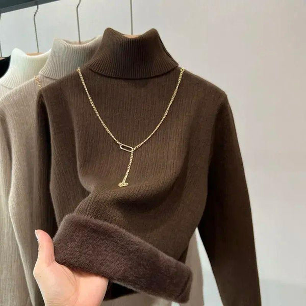 Milano Fleece Lined Turtleneck Sweater - Alamode By Akanksha