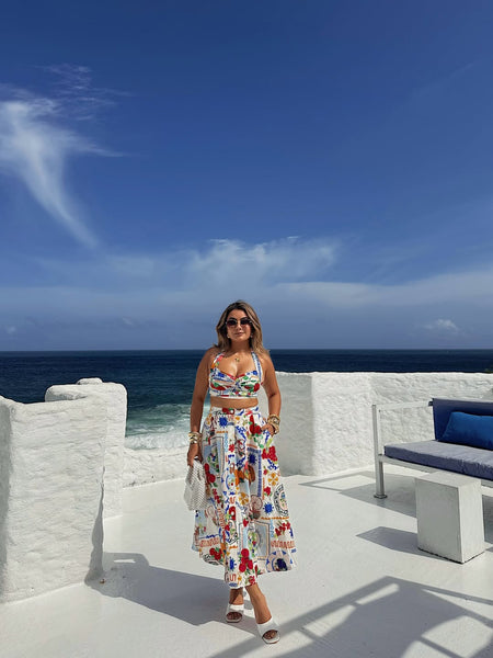 Feli Summer Coord Set In Multicolor